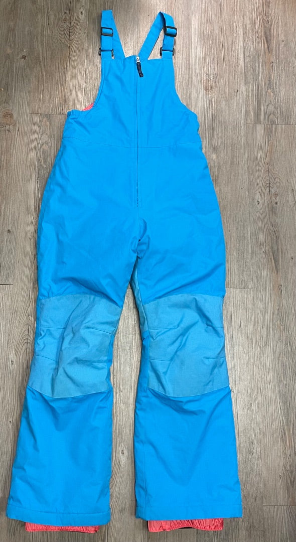 Blue Lands End Bib Snow Pants, 12Y