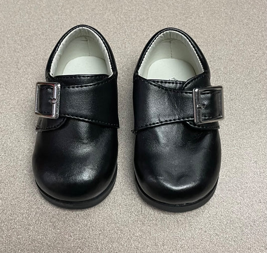 Black Colour Road Baby Dress Shoes, 9-12M