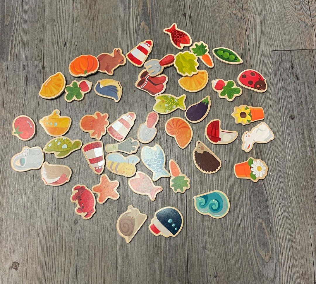 Multi Colour  Assorted Wooden Toys, Pre-owned