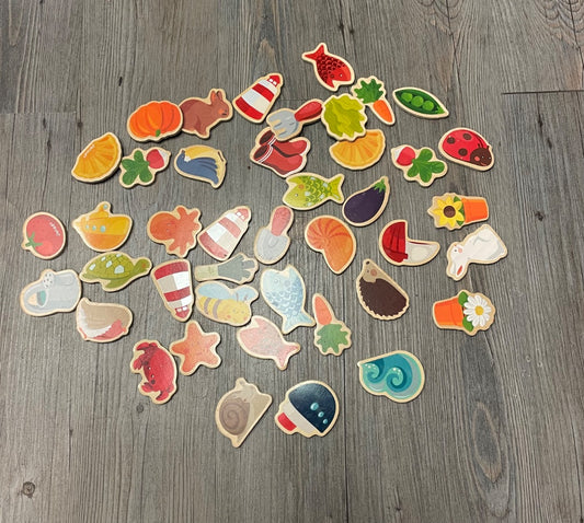 Multi Colour  Assorted Wooden Toys, Pre-owned