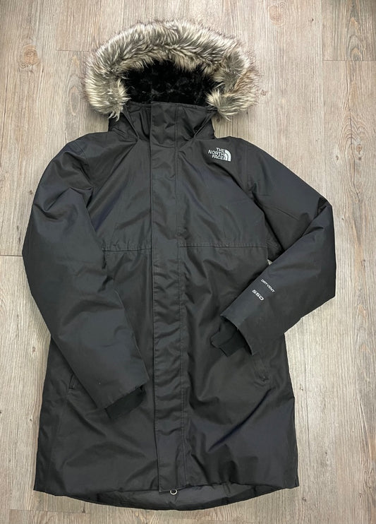 Black Northface Girls Artic Down Parka, 10-12Y