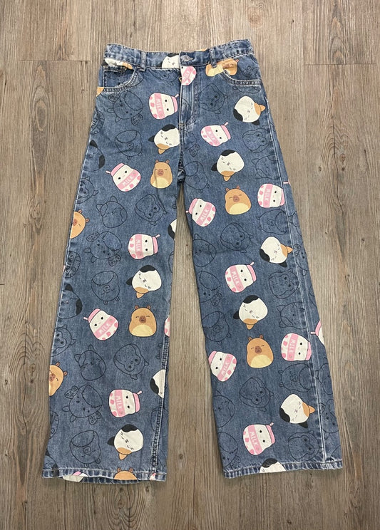 Squishmallows H&M Wide Leg Jeans, 10Y