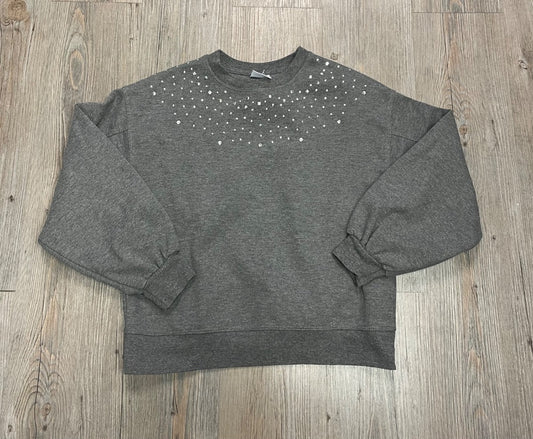 Grey Zara Pullover Beaded Top, 9Y