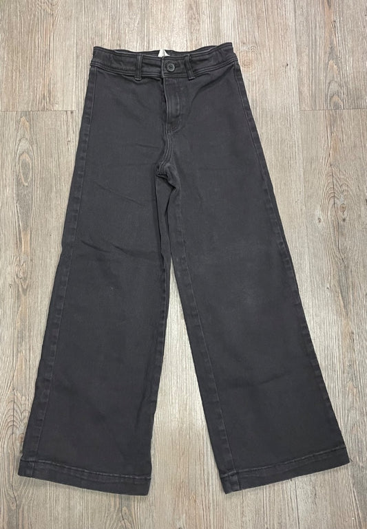 Black H&M Wide Leg Jeans, 9-10Y