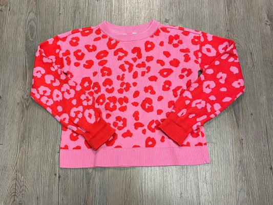 Pink Red Gap Knit Sweater, 10-11Y