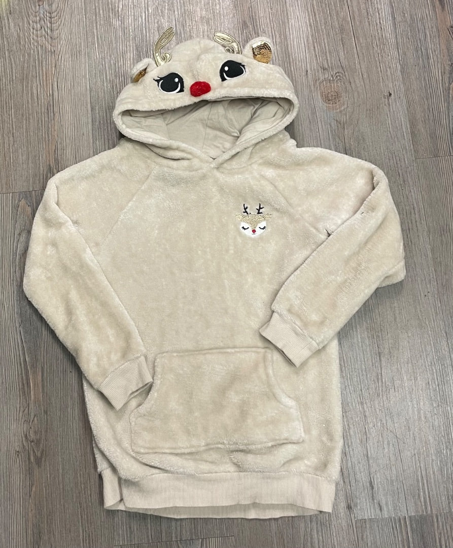 Beige H&M Pullover Hoodie, 4-6Y