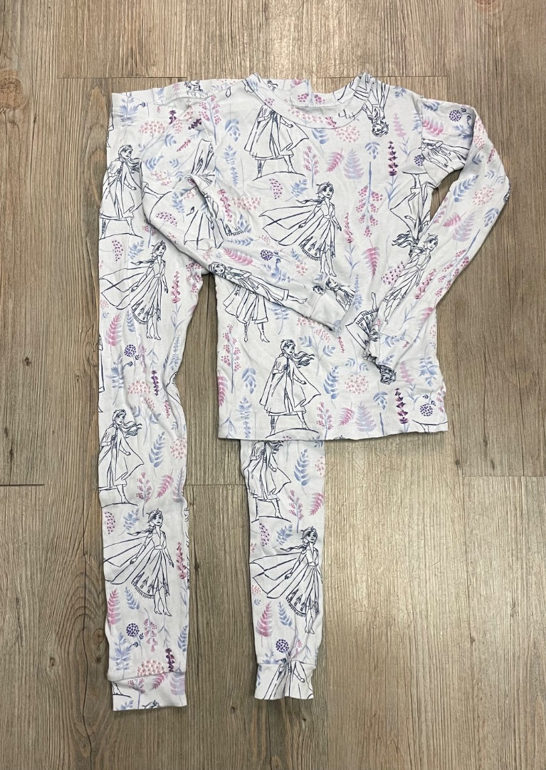 Blue Floral Gap 2PC PJ Set Elsa, 6Y