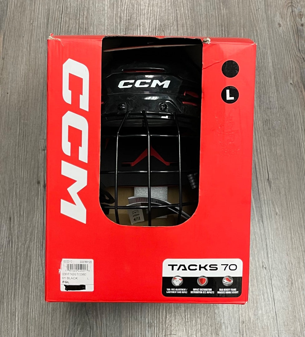 Black CCM Hockey Helmet, 58.5-62CM