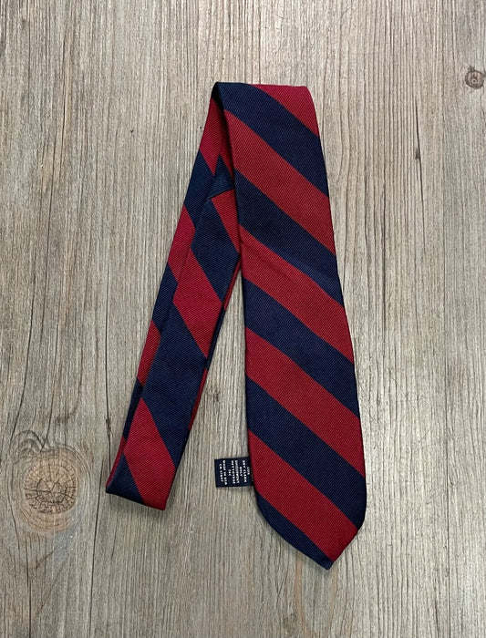 Navy  Red Gap Neck Tie