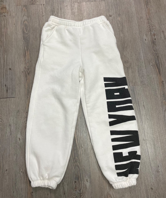 White Zara Sweat Pants 11-12Y