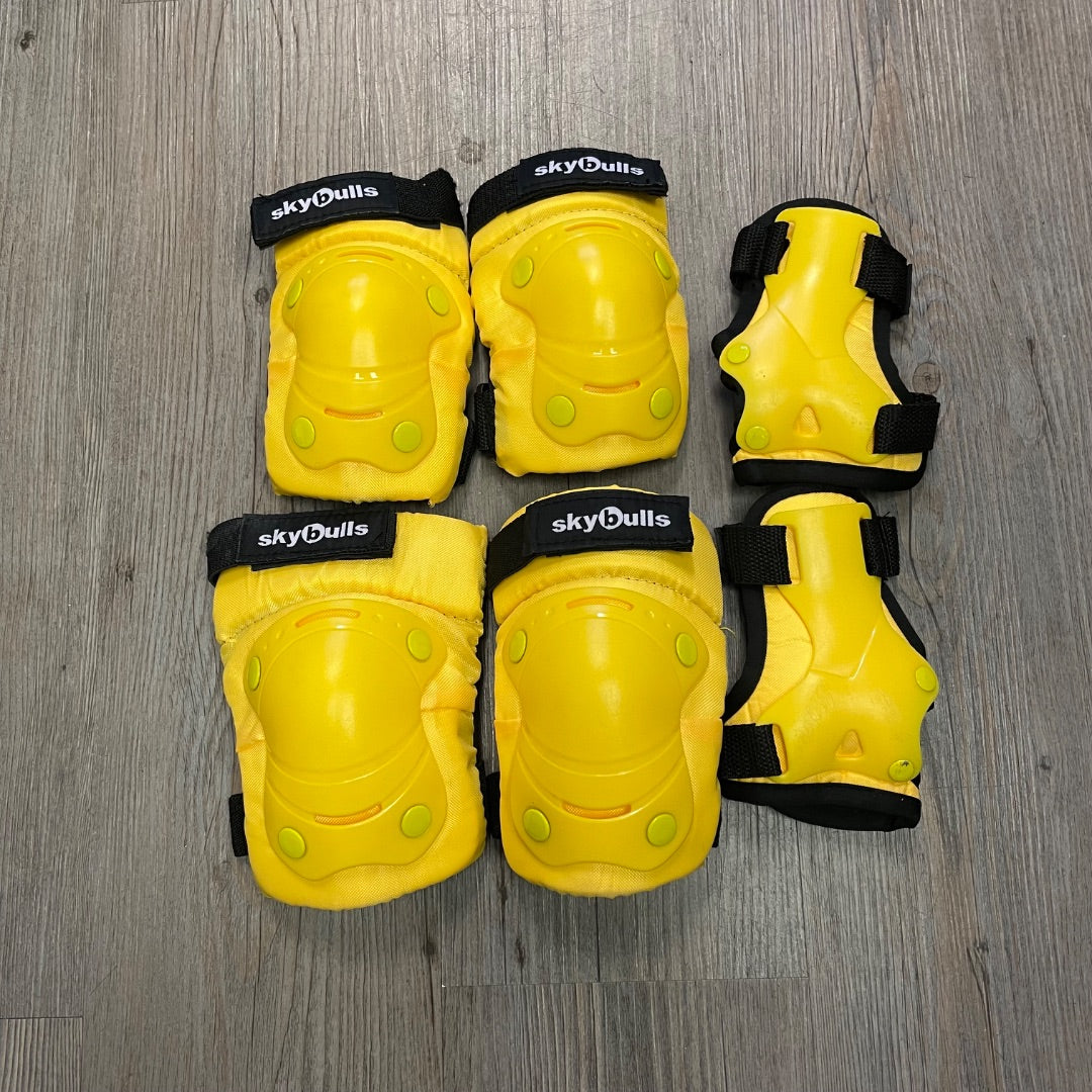 Yellow Skybulls Protective Pad Set, Youth