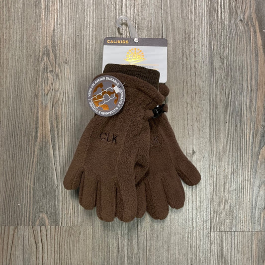 Coffee CaliKids Fleece Gloves, 3-5Y