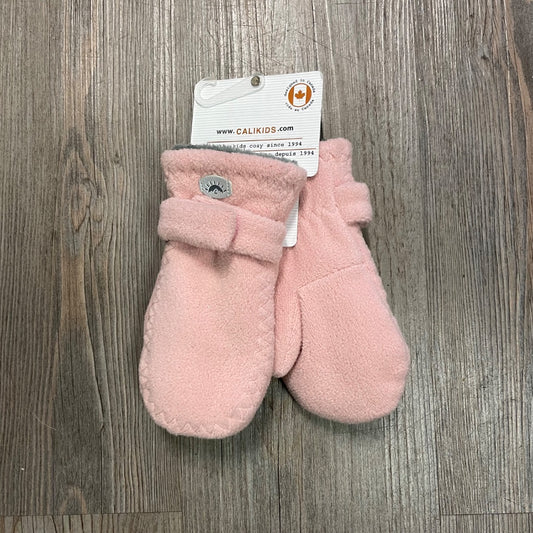 Pink Lilac CaliKids Fleece Mitts, 3-5Y