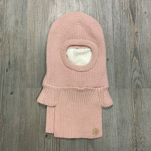 Rose Dust CaliKids Knit Fur Lined Balaclava Dino, 2-5Y