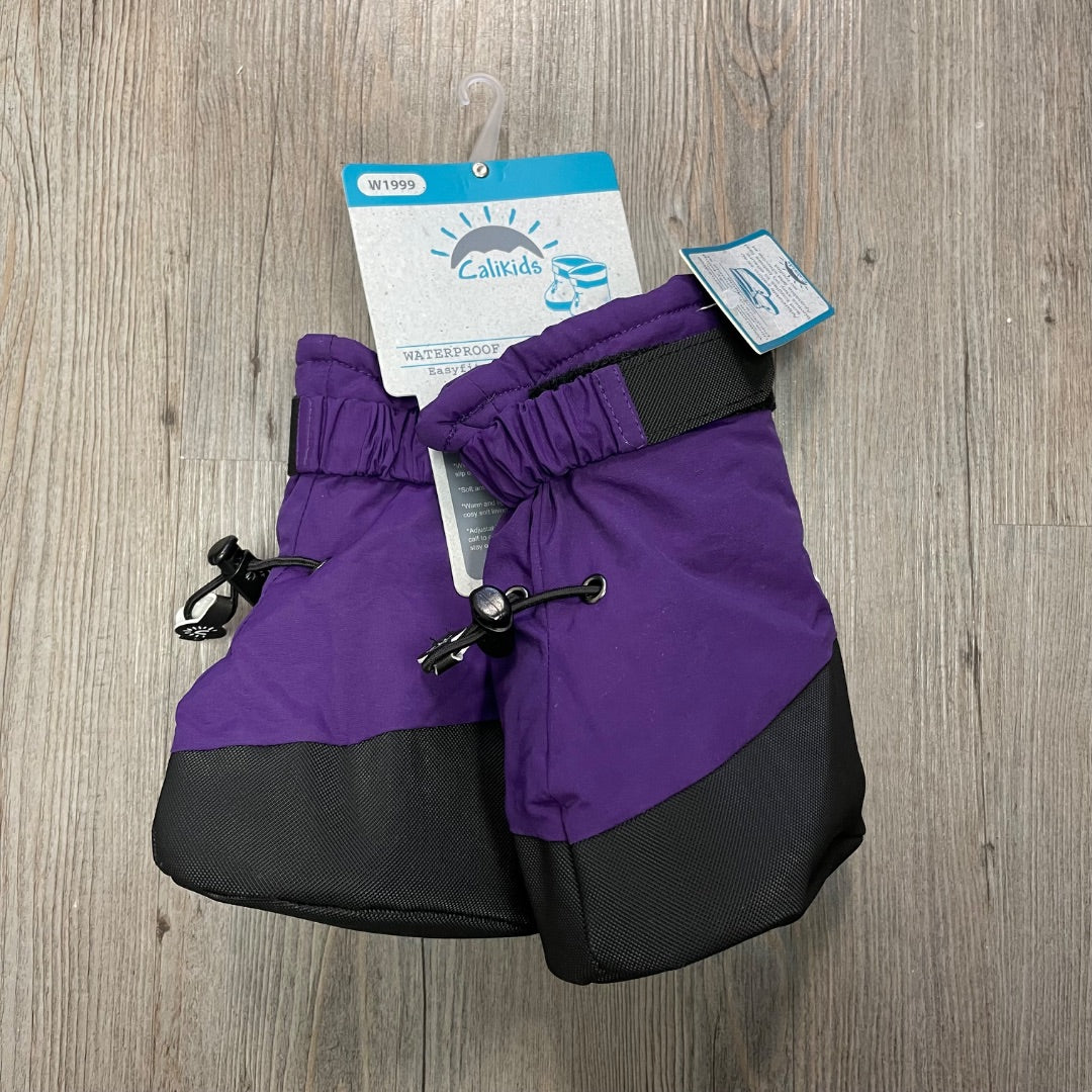 Purple CaliKids Waterproof Booties, 0-12M