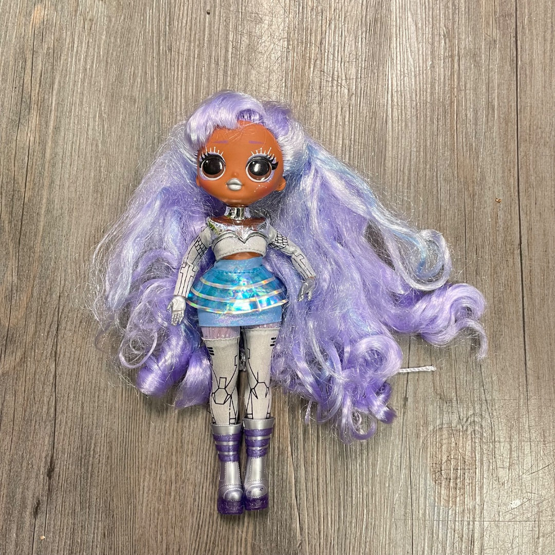 Purple Hair LOL OMG Gamma Babe Fashion Doll, 9 Inch