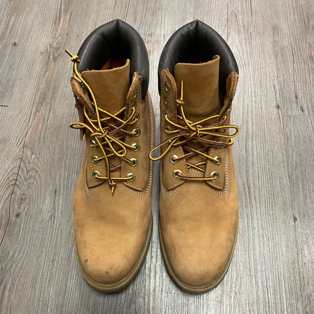 Wheat Timberland Hightop Shoes, 8M Adult