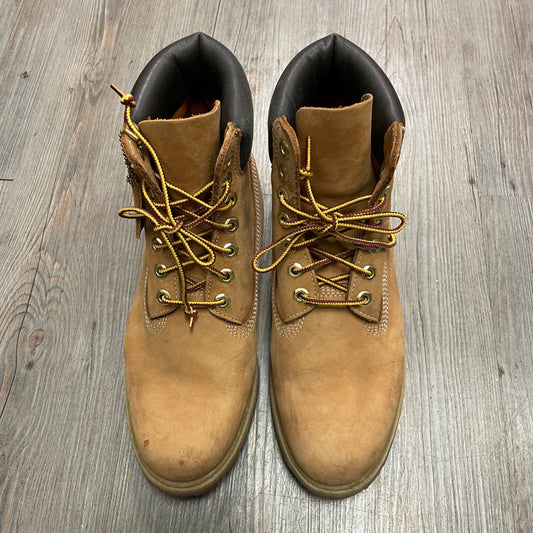 Wheat Timberland Hightop Shoes, 8M Adult