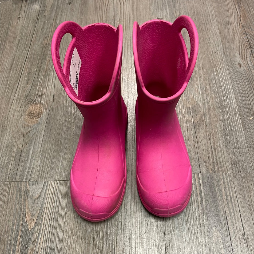 Pink Kamik Rain Boots, 1Y