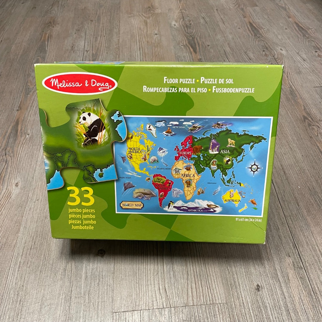Green M&D Floor Puzzle, 33Pcs Complete