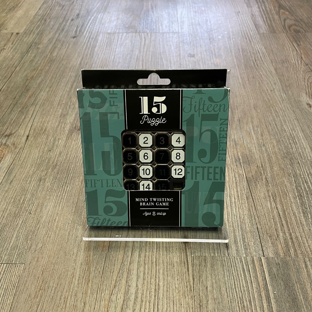 Black White  15 Puzzle Mind Twisting Game, 8Y+