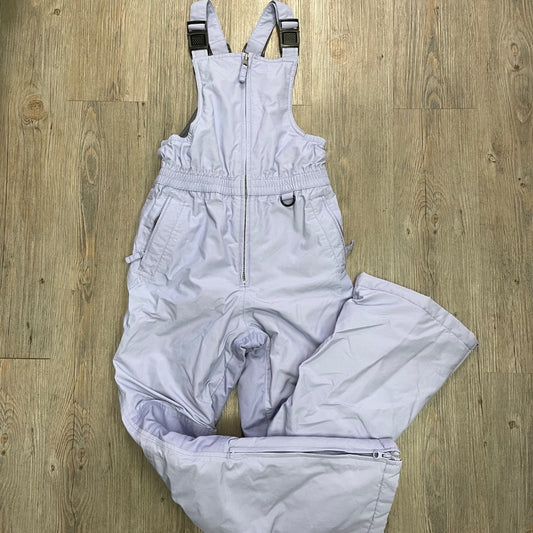 Lavender Lands End Bib Snow Pants, 10Y