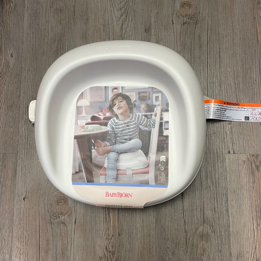 White Baby Bjorn Booster Seat for Eating