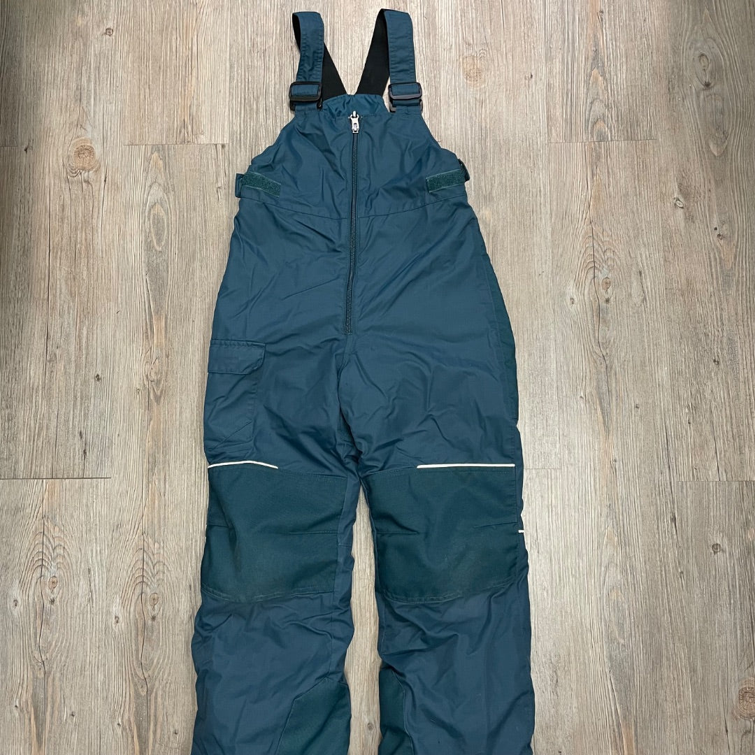 Green Columbia Bib Snow Pants, 8Y
