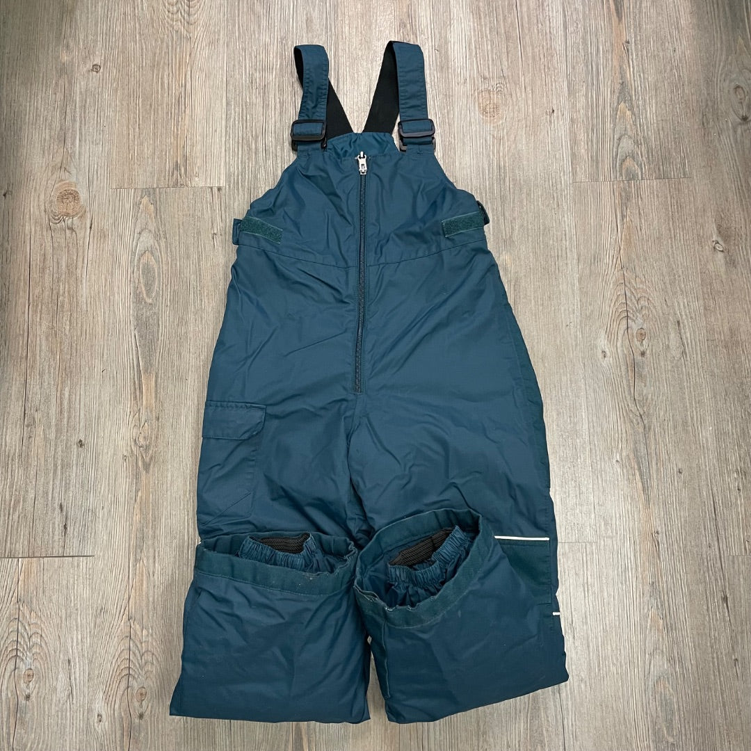 Green Columbia Bib Snow Pants, 8Y