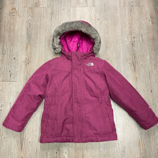 Maroon North Face Winter Parka, 5Y
