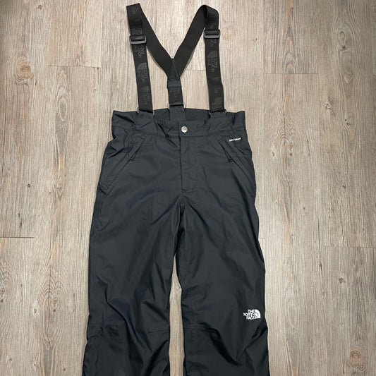 Black Northface Adjustable Bib Snowpants, 10-12Y
