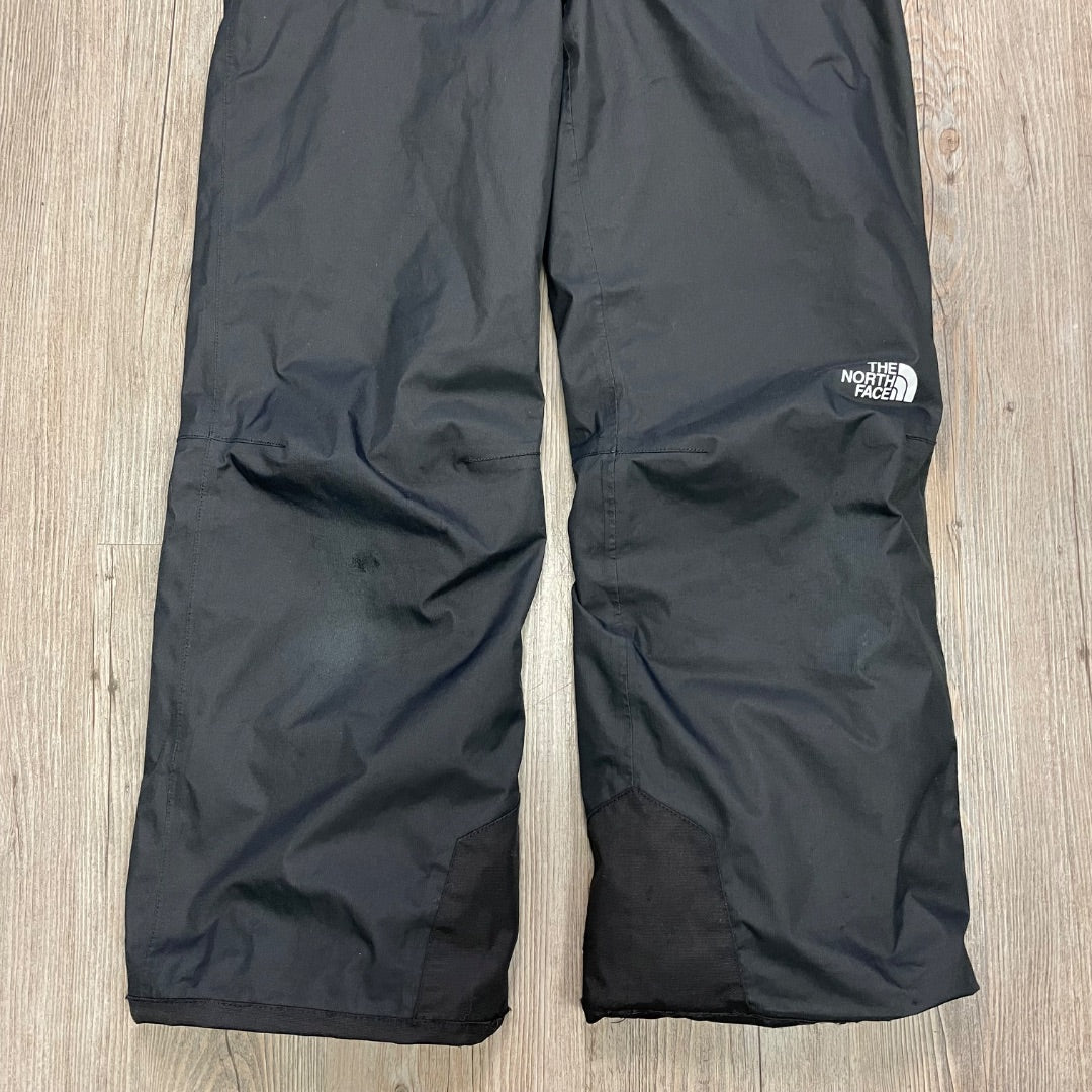 Black Northface Adjustable Bib Snowpants, 10-12Y