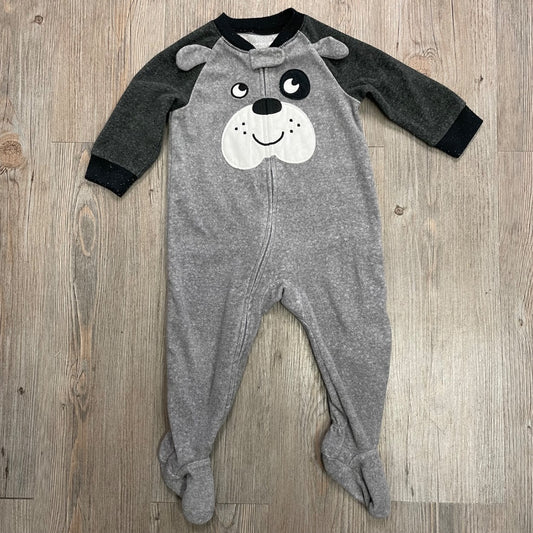 Grey Carters Pj Onesie, 9M