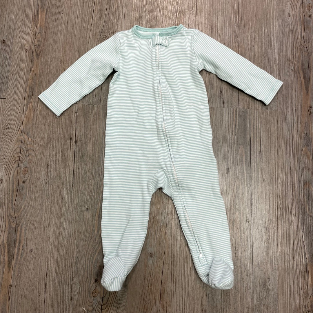 Striped Mint Carters PJ Onesie, 6-9M