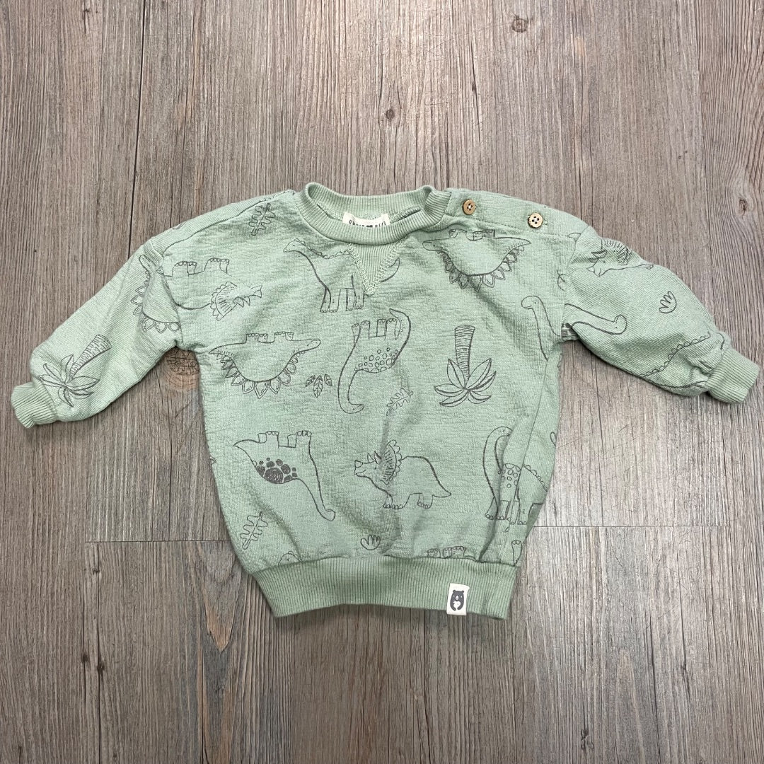 Green Rabbit+ Bear Pullover Top, 6-9M