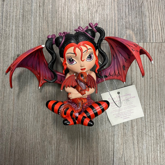 The Hamilton CollectionNo.0017F Fairy Dragonling Ruby, 10 inch