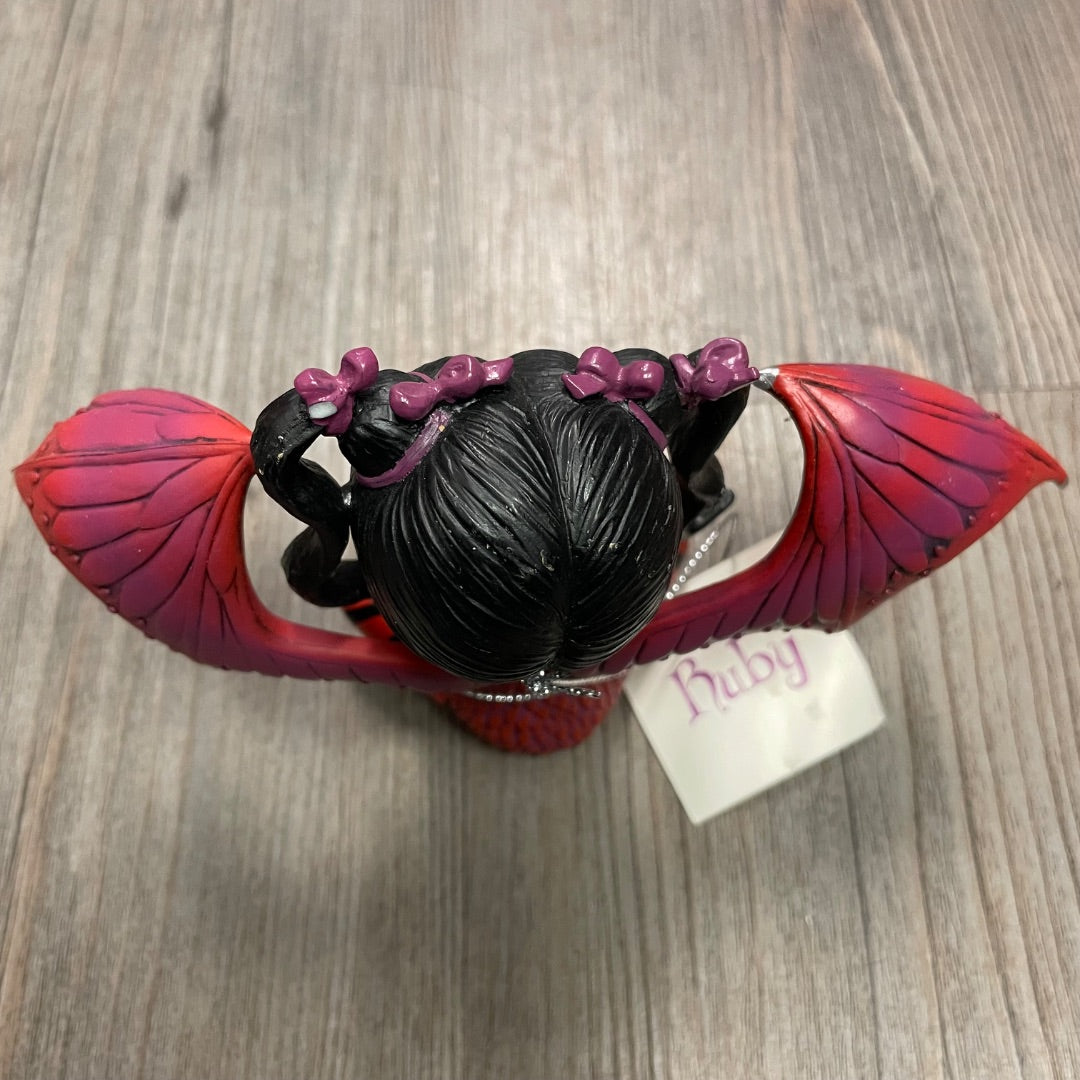 The Hamilton CollectionNo.0017F Fairy Dragonling Ruby, 10 inch