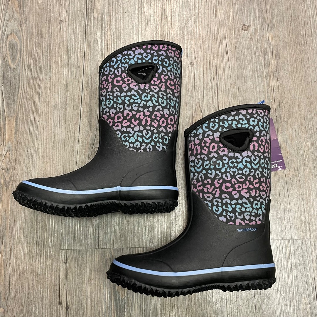 Camo Purple Elements Winter Boots, 2Y