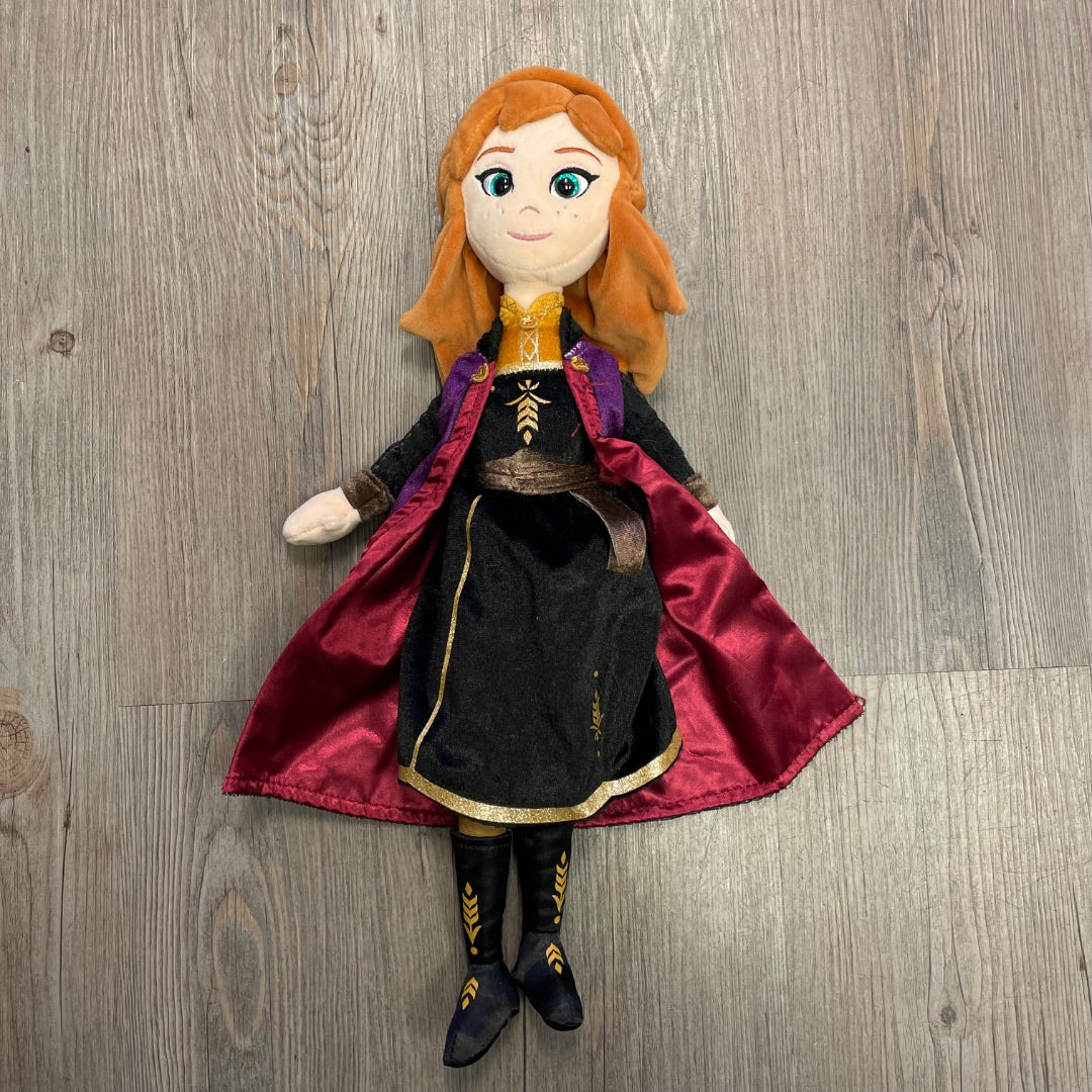 Black ,Purple  Soft Princess Anna Doll, 16 Inch