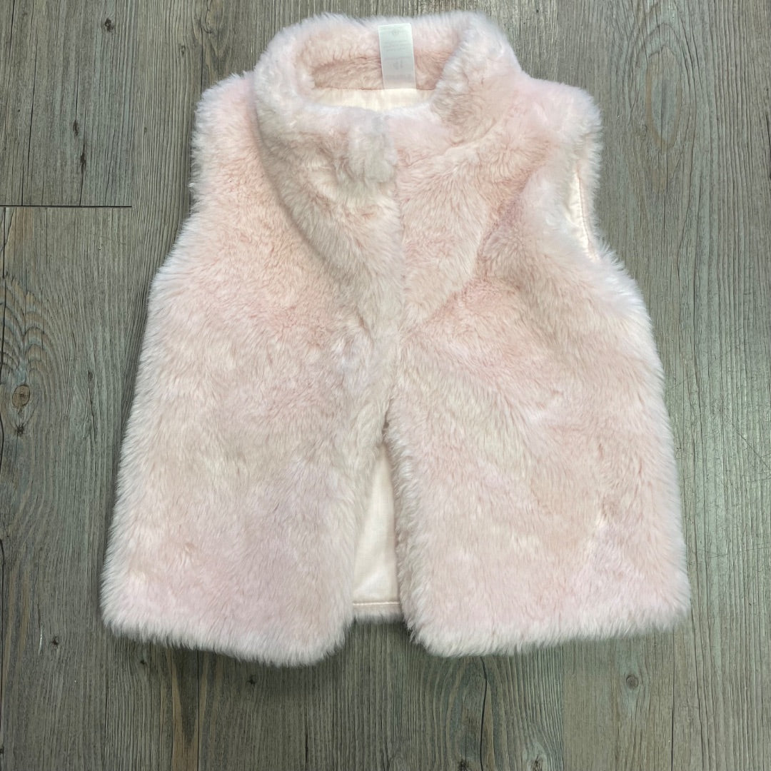 Pink Carters Fuzzy Vest, 4Y