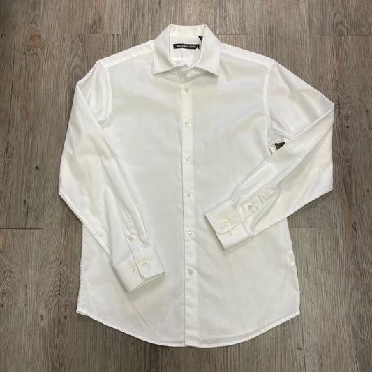 White Michael Kors LS Dress Shirt, 16Y