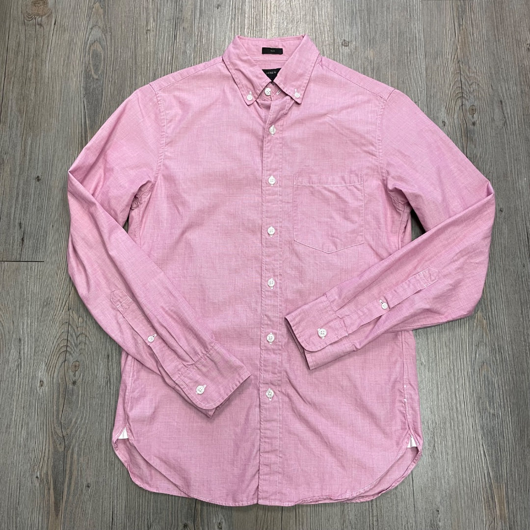 Pink Jcrew LS Dress Shirt, XS