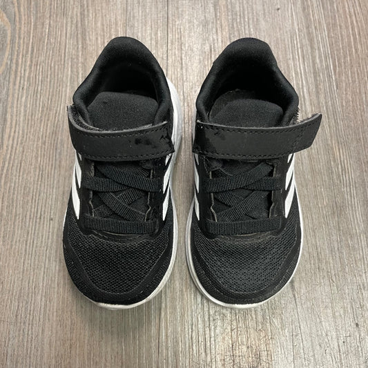 Black Adidas Velcro Shoes, 5T