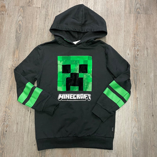 Black Minecraft Pullover Hoodie, 7-8Y