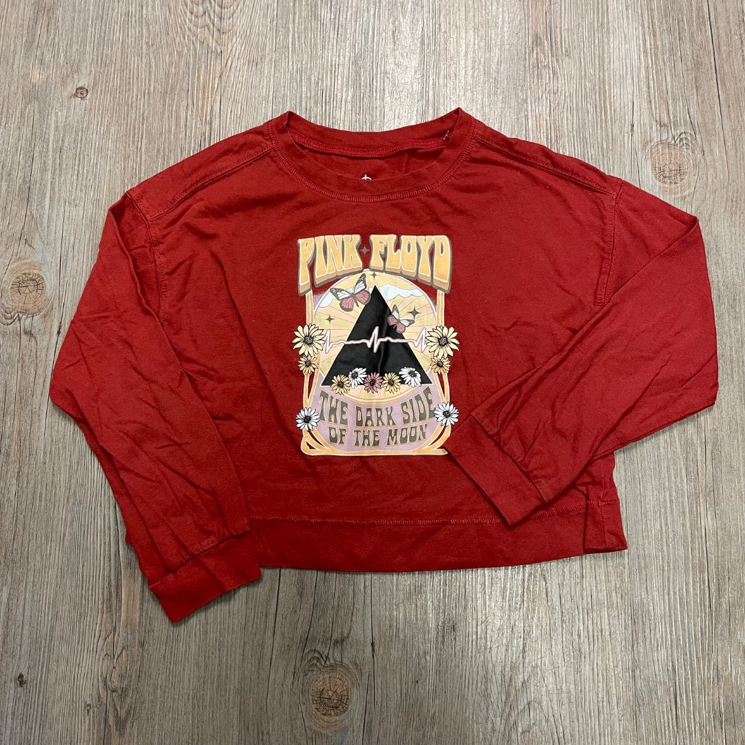 Rust  Pink FloydPullover Top LS, 8Y