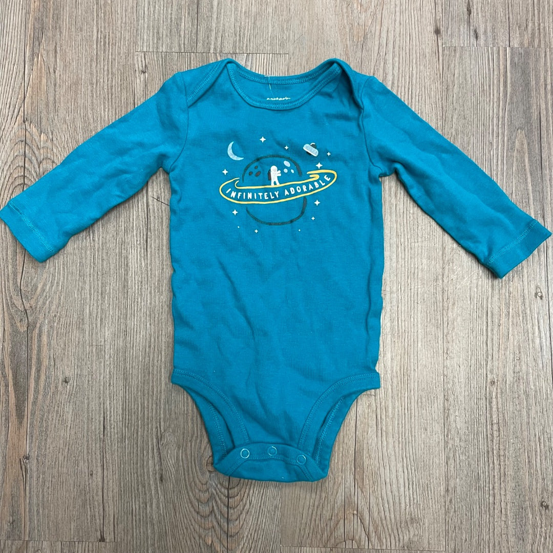 Blue Carters LS Onesie, 9M