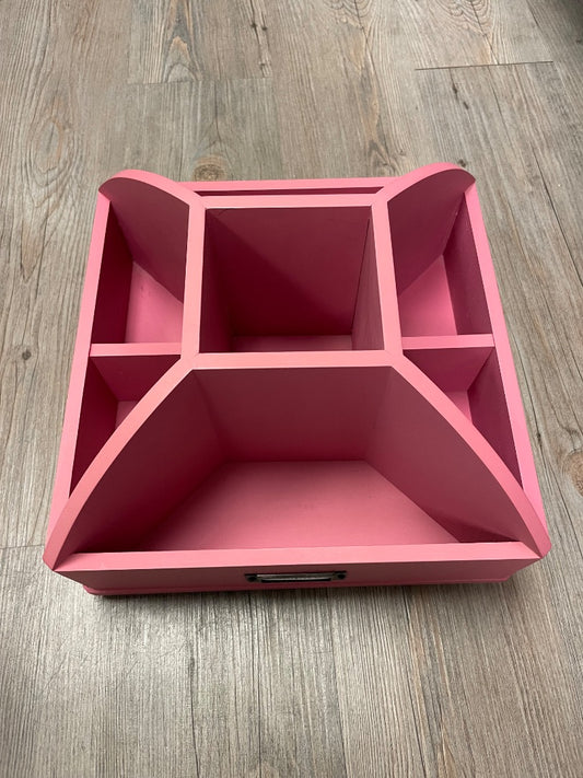 Pink  Wooden Organizer, Pre-owned