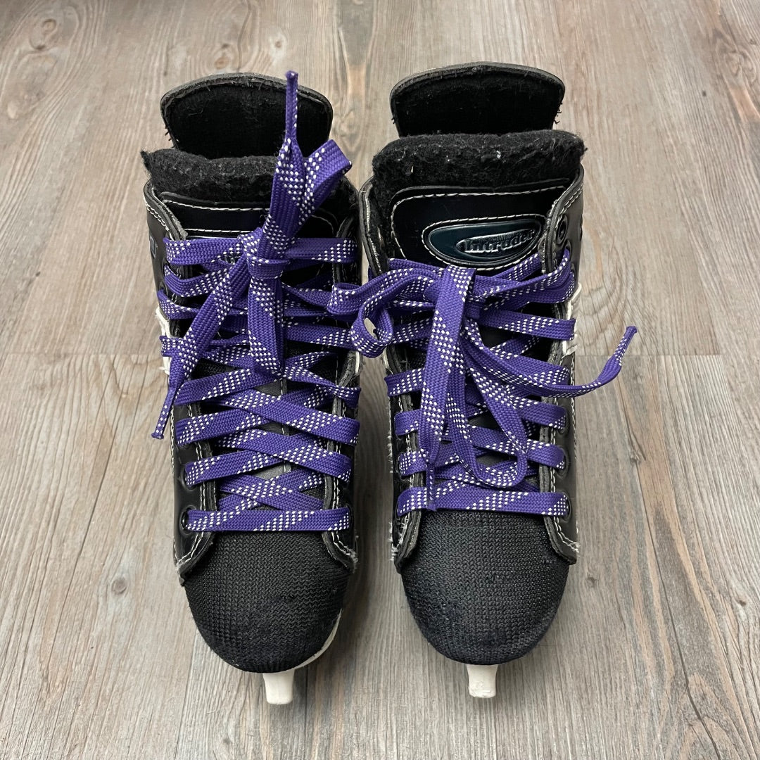 Black CCM Intruder Hockey Skates, 12Y