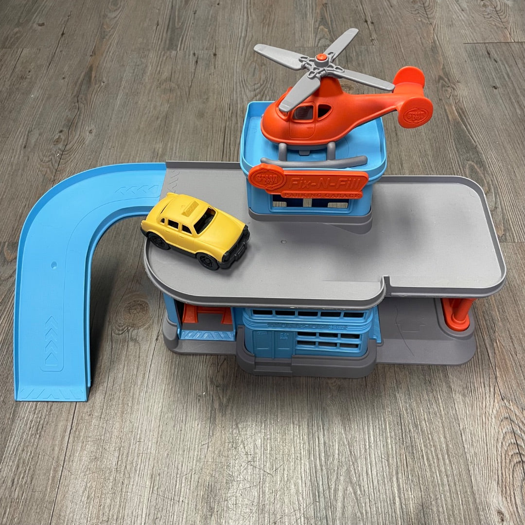 Blue,Grey Green Toys Parking Garage, 3-8Y