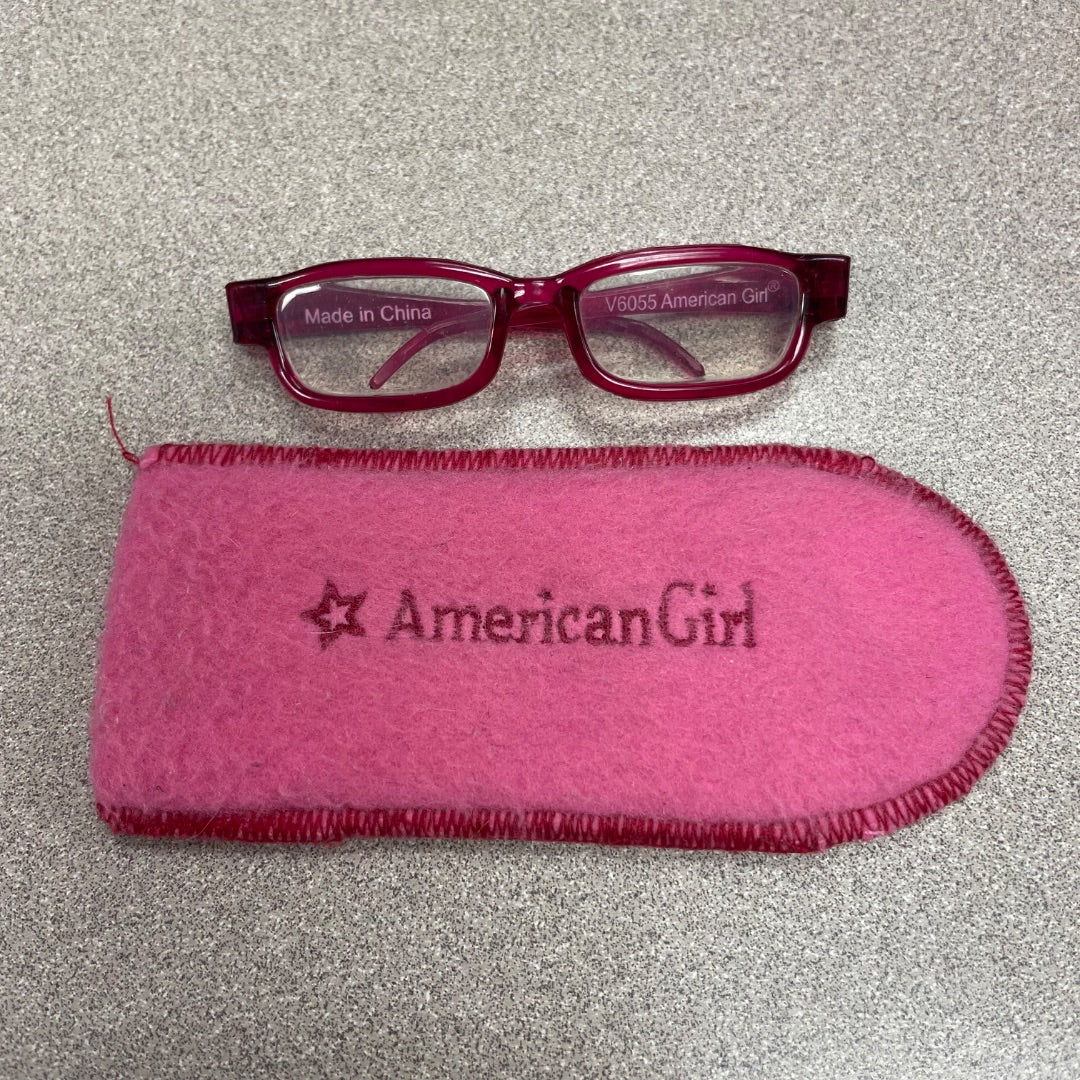 Pink American Girl Doll Eye Glasses, 18 inch Doll